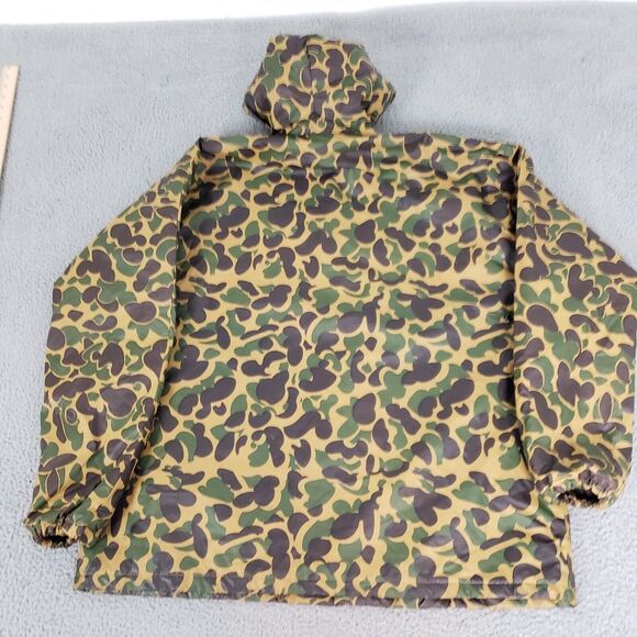 VINTAGE Wetha Guard Academy Broadway Mens XL Green Duck Camo Camouflage PVC - Picture 8 of 12